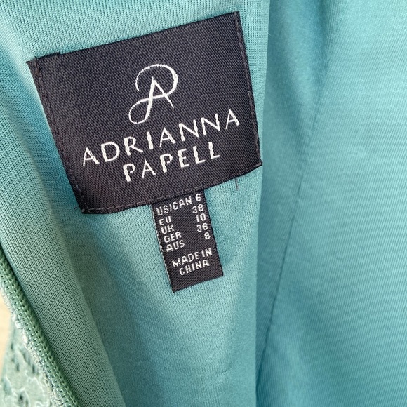 Adrianna Papell lace bridesmaid wedding guest dress size 6 small light blue - Picture 9 of 15